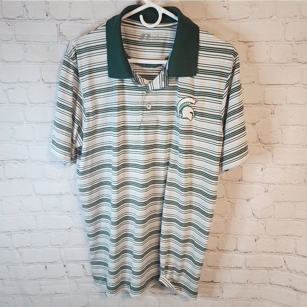 Men's Russell Athletic "MS Spartans" polo shirt, size Large